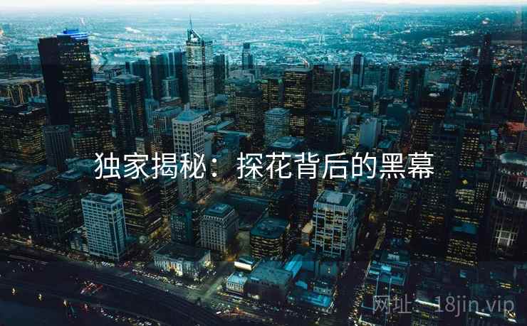 独家揭秘：探花背后的黑幕