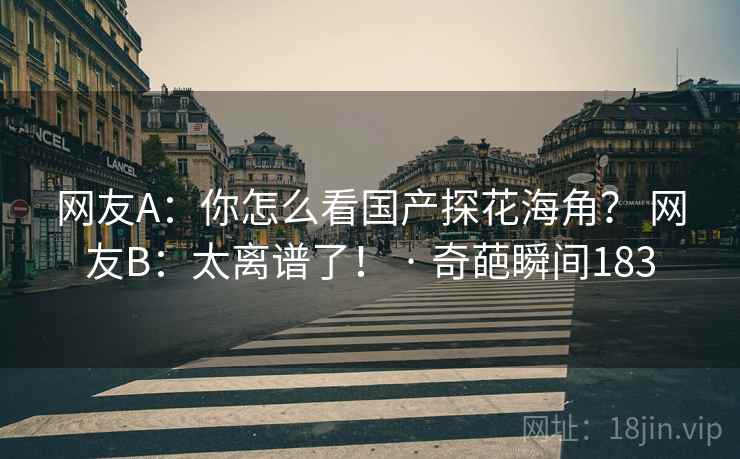 网友A:你怎么看国产探花海角? 网友B:太离谱了! · 奇葩瞬间183